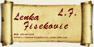 Lenka Fišeković vizit kartica